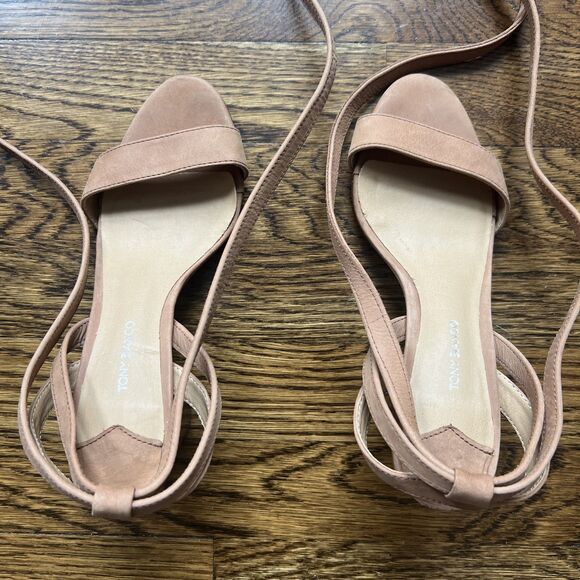 Tony Bianco Fortune Heel Block Tie Up Sandal in Caramel Phoenix Women's 6 - Picture 7 of 15